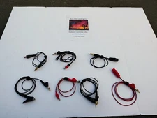 Cable pipe locator ground extensions leads with piercing alligator clamps