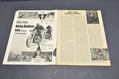 Vtg Cycle Magazine Dec. 1952 Moto Guzzi Harley Davidson BSA Indian