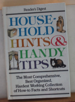 Reader's Digest  Household Hints & Handy Tips    hardcover