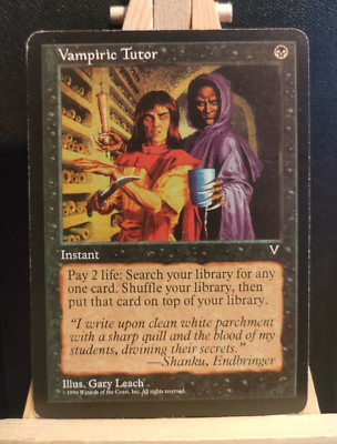 Vampir Tutor - Visionen - Vintage Magic the Gathering - LP zu MP (siehe Bilder)
