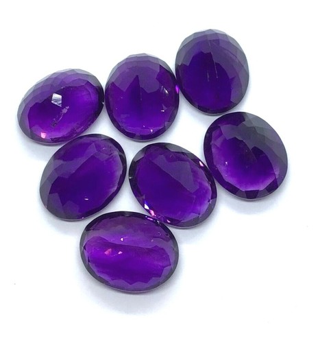 Natural African Amethyst Oval Cut Faceted Loose Gemstone For All Making Jewelry - Picture 3 of 24