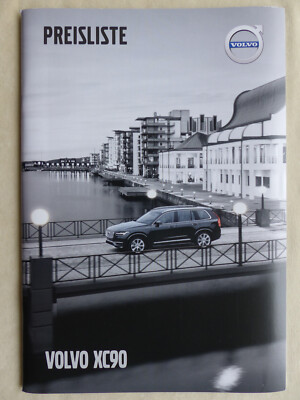 Volvo XC90 Excellence Hybrid - Preisliste MJ 2017 - Prospekt Brochure 03.2016