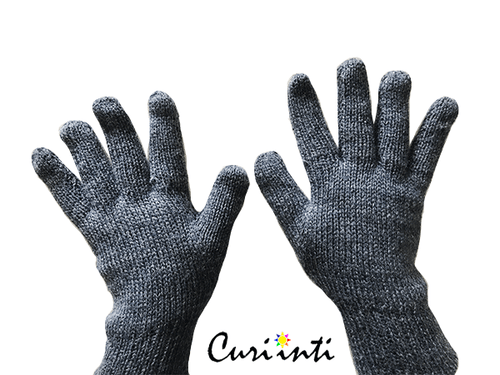 LOTE DE 20 PARES GUANTES ALPACA REVERSIBLES COLOR SÓLIDO MÁS GRANDES ADULTO TALLA 2,5V - Imagen 5 de 7