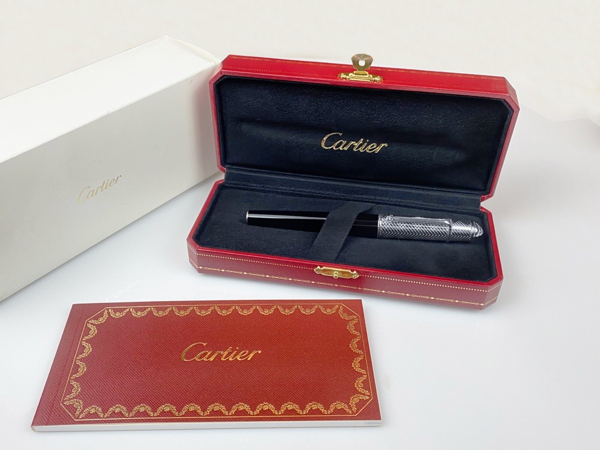 CARTIER Diablo Chevrons pf ST180107 Rollerball Pen with Box