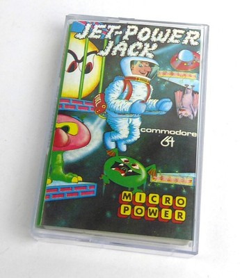 Commodore 64 C64 Spiel -- JET POWER JACK (Micro Power) -- Tape Kassette