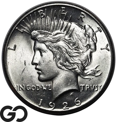 1926 Peace Dollar Lustrous Blast White Choice BU++