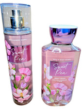 SWEET PEA Body Wash 10 oz and Fine Fragrance Mist 8 oz from Bath and Body Works
