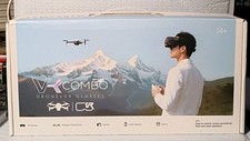 VR COMBO Smart Drone + VR Glasses Smartphone VR Headset Set, White
