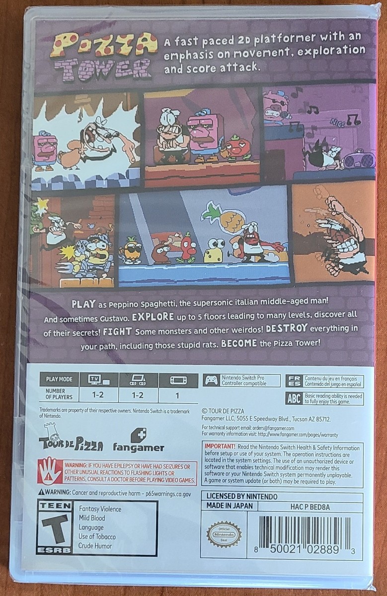 Pizza Tower - Nintendo Switch (NEW) | eBay