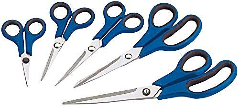 Set Professionale Forbici Draper 75552 5pz - Acciaio Inox e Softgrip