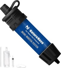 Mini Water Filter Straw  Portable Emergency Filtration System for Hiking