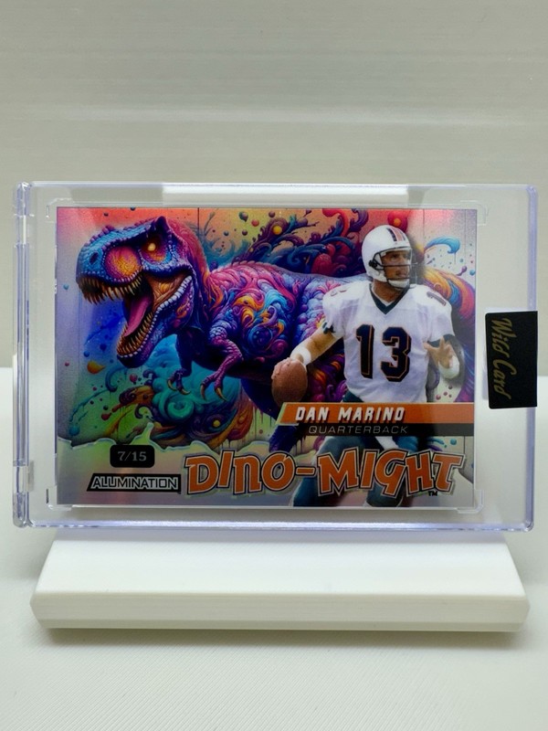 Wild Card 2024 Alumination Dino-Might Dan Marino Dolphins DMTRX1-DM #7/15