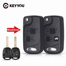 KEYYOU 2 3 Button Modified Remote Car Key Shell Case for Lexus ES300 ES330 Rep