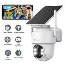 Galayou WirelessSolar Security Camera System Outdoor Home Wifi Human Detection