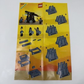 Vintage LEGO 6030 Castle Catapult Instruction Manual Only Black Falcons 1984