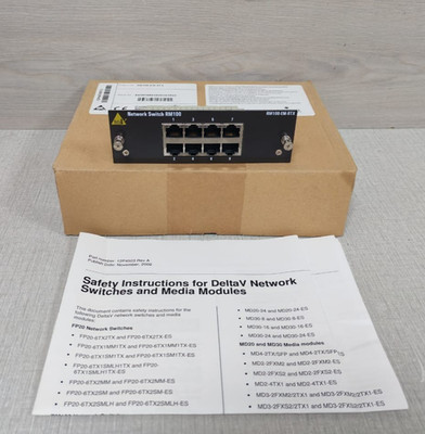 Emerson Deltav RM100-EM-8TX Network Switch RM100 8-Port Expansion Module