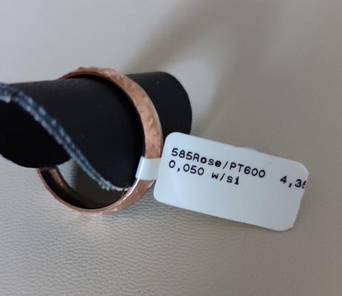 Trauring Rosegold 585/ Platin 600 10 Diamanten neu mit Etikett - Bild 4 von 7