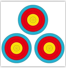 THREE ARCHERS 3 SPOT Vegas Targets Face 30pcs Archery as picture 