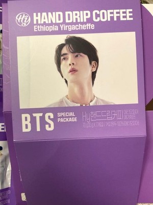 BTS Jin Hand Drip Coffee Ethiopia Yirgacheffe Used Special Package