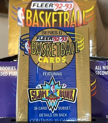 1992-93 FLEER NBA Basketball (Series 2)   PACK 15 Cards SHAQ RC?! IMPORT OVP 