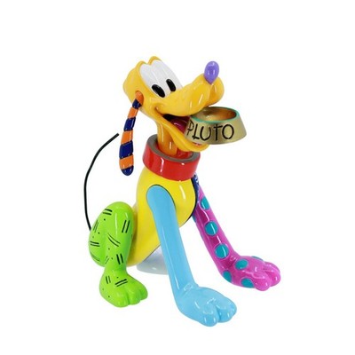 Disney Britto Plutos 95th Anniversary Miniature Gold Collar Tag Figurine 6017593