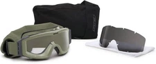 USGI ESS Profile NVG Tan Goggles w/ Clear & Dark Lens & Carrying Case