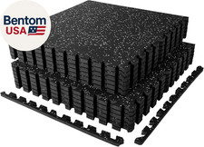 1 Extra-thick Rubber Top Exercise Mat Puzzle Gym Flooring For Home Gym Gym Ma