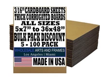 30x40 Large Cardboard Sheets Target Backer 100 Pack 3/16" Thick Corrugated Ca...