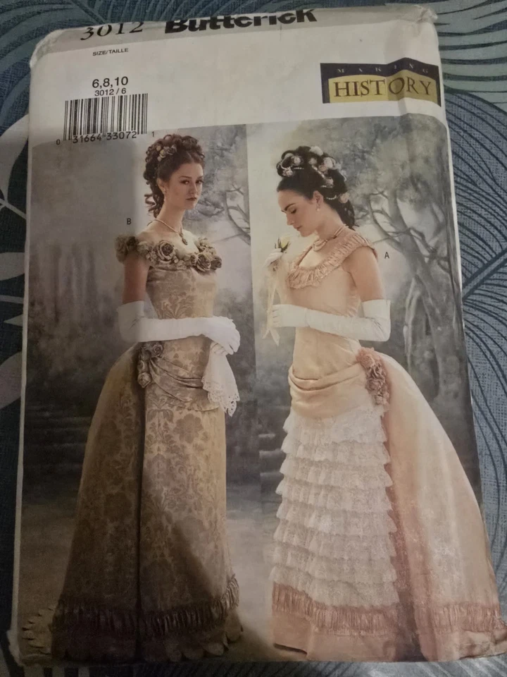 Butterick Making History Sewing Pattern Dress Uncut 3012 - Image 2 of 3