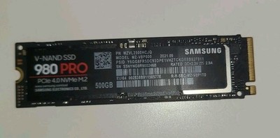 Samsung 980 Pro 500GB PCIe 4.0 NVMe SSD