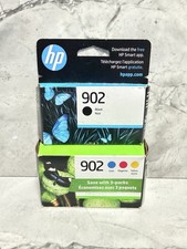 HP Genuine 902 Black Cyan Magenta Yellow Ink Cartridges 2025 Sealed