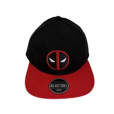NWT Bioworld Marvel Deadpool Adjustable Snapback Baseball Cap Hat Red Black New