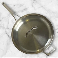 Calphalon RLT1392 12” Stainless Steel Fry Pan with Lid | Great Condition