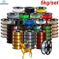 Geeetech 5kg PLA ABS+ PETG TPU ASA 3D Drucker Filament 1.75mm 1kg x 5 rolle DE