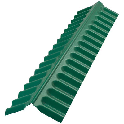 4 ft. Polycarbonate Ridge Cap Flashing in Rainforest Green