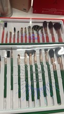 Premium Makeup Brush Sets Green Red Fan Round Angled Flat Lot