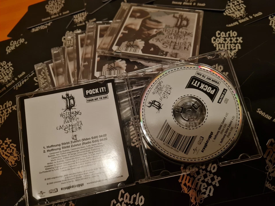 Bushido Feat. Cassandra Steen Hoffnung Stirbt Zuletzt Pockit CD & CCN Card NEU - Bild 3 von 3