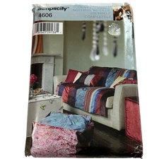 Simplicity 4606 Pillow Cube Throw Uncut Sewing Pattern Size OSZ