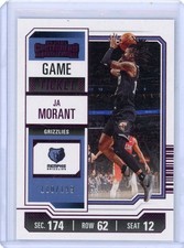 2023-24 Panini Contenders JA MORANT Purple Game Ticket /199- Memphis Grizzlies!