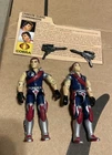GI Joe Tomax & Xamot 1985 Hasbro Figures 99 % Complete File Card Need O-rings
