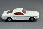 Lesney Matchbox Series No. 8 Ford Mustang White England Red Interior Vintage