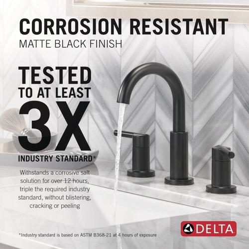 Delta 35749LF Nicoli 1.2 GPM Widespread Bathroom Faucet - Imagen 5 de 16