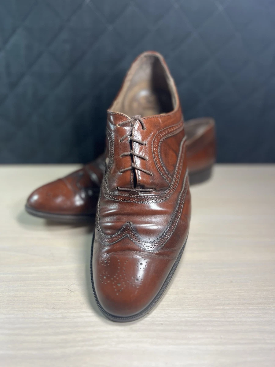 Mario Bruni Brogue Men\'s Leather Shoes Brown Made In Italy Luxury Brand Size 9 Mario Bruni Brogue Men main image 3