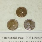 Lot #341 3 Beautiful Lincoln Wheats 1941-P 1941-D 1941-S Fine See Pictures — photo 2