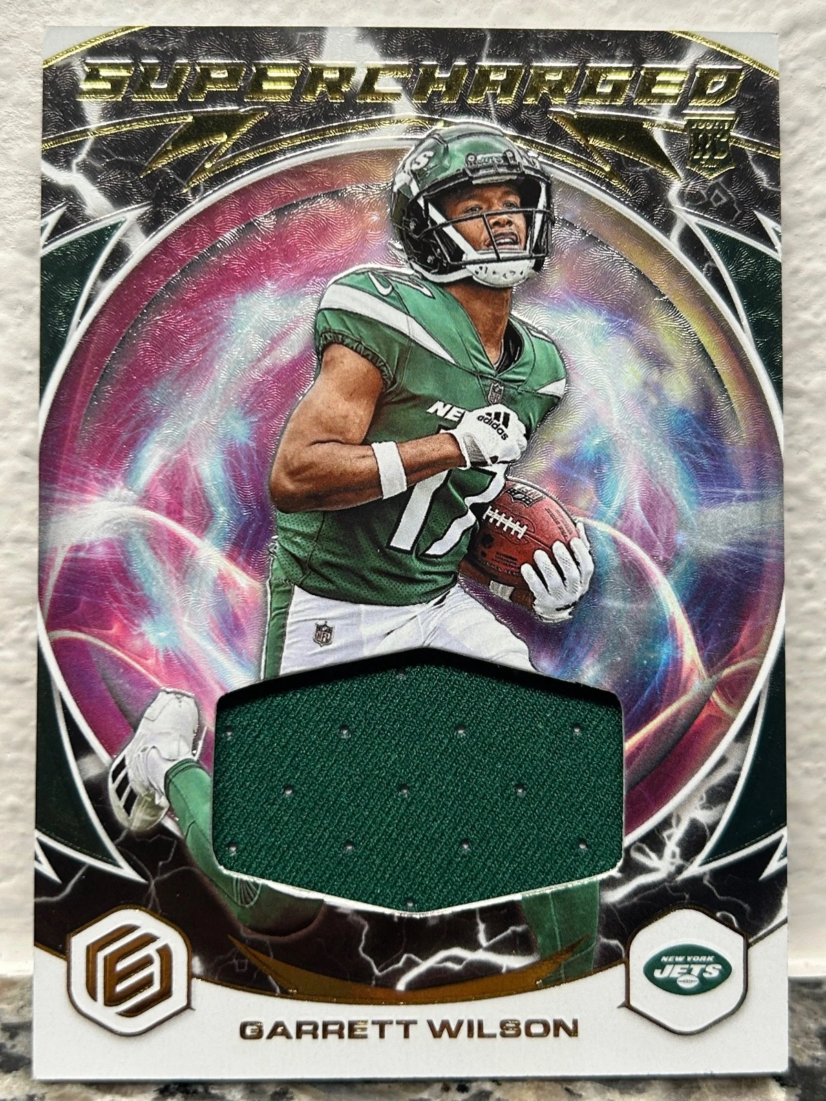 Garrett Wilson Panini Elements Supercharged Relics #SC6 Base