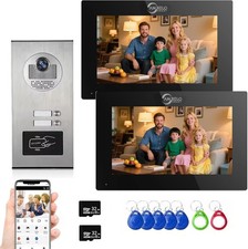 2 Units 7-inch TouchscreenSupports Motion Detection,Two-Way Audio,Tuya Smart