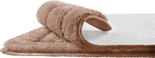 3 Tlg Badematte Badteppich Badvorleger Rutschfeste Grau Graphit Braun Grün Beige - Bild 7 von 11