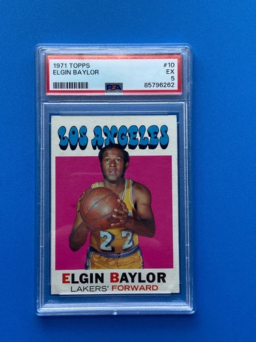 1971 Topps Elgin Baylor #10 PSA 5 EX