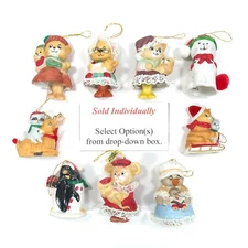 VTG Jasco Caring Critter Chimer Christmas Bell SOLD INDIVIDUALLY (Cat is B.O.A.)