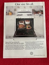 Vintage 1991 General Electric G.E. XL 44 Gas Oven Print Ad